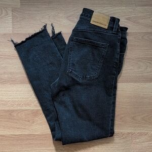 Denim Forum yoko raw hem jeans